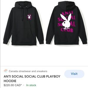 Anti Social Social Club X Playboy hoodie